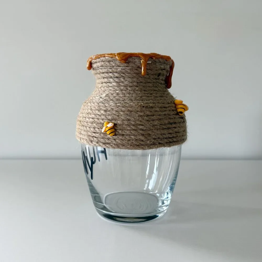 Handmade Winnie the Pooh Honey Pot Vase, Baby Shower Decor, Birthday Party